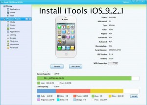 Install iTools iOS 9.2.1