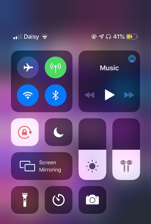 Daisy gives audio route icons to Control Center on iOS 13.2 jailbroken handsets