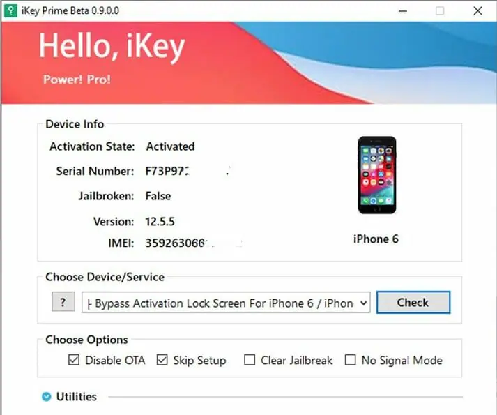 Free Download iKey Prime V_3.0  iCloud Bypass MEID GSM